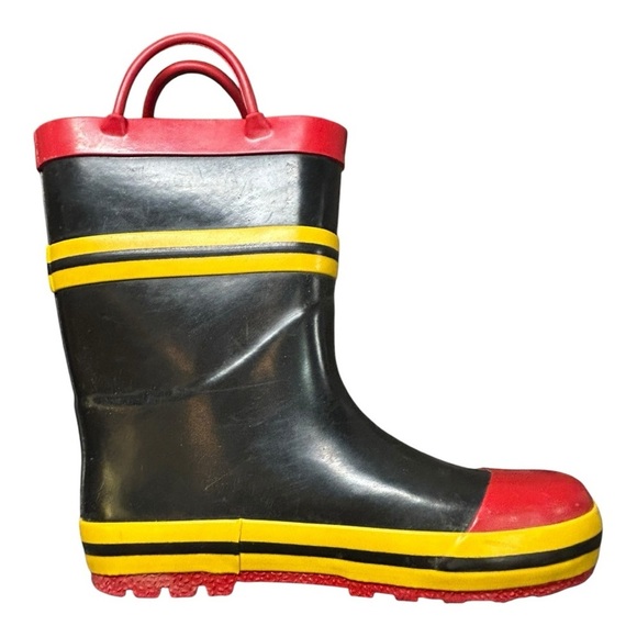 Fireman / Firefighter Unisex Rain Boots – Kids Size 13-1 - Picture 3 of 13